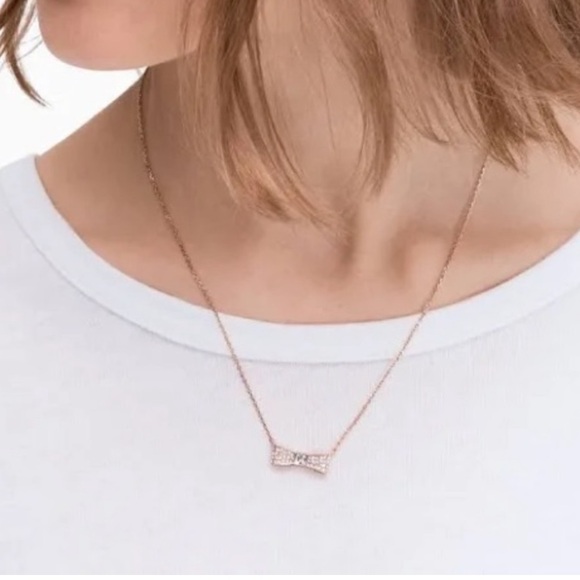 KATE SPADE ♠️ NECKLACE - BOW - Picture 2 of 4